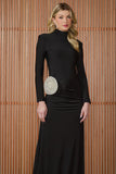 Vestido Longo Catherine Gola Alta - Preto