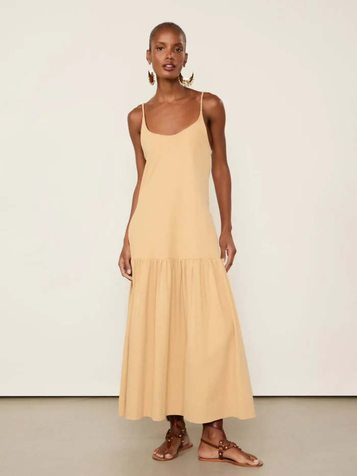 Vestido De Malha Pesada Com Bolsos Bege Sisal - ANIMALE