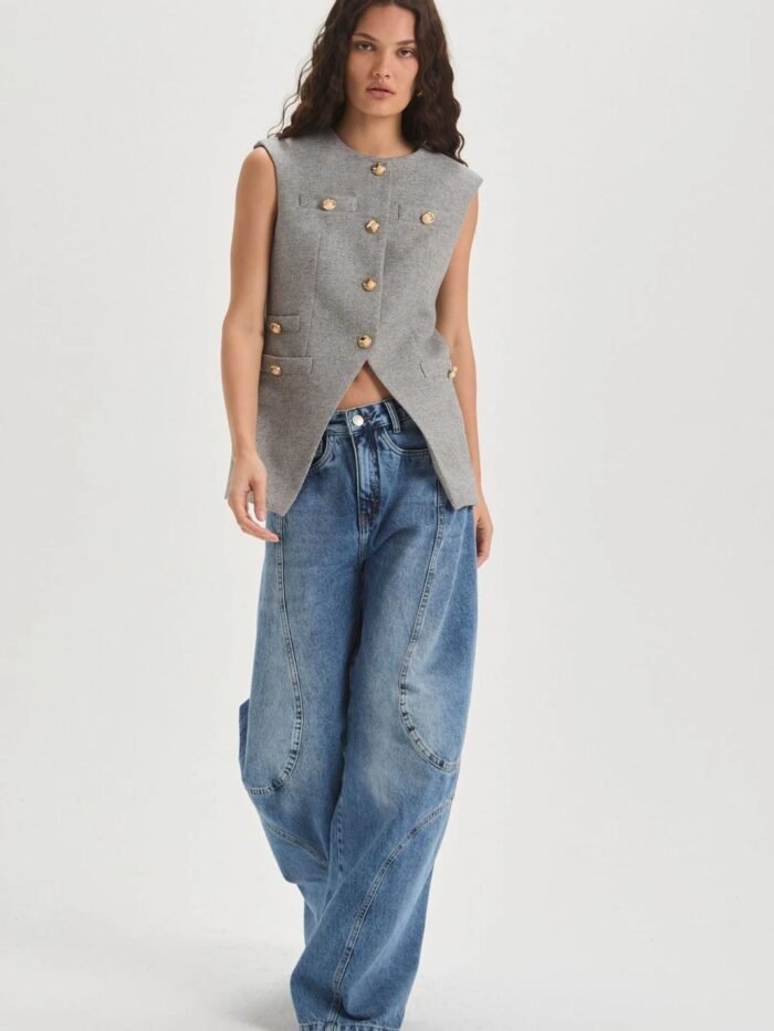 CALÇA VICKY JEANS ESCURO - LE BLOG