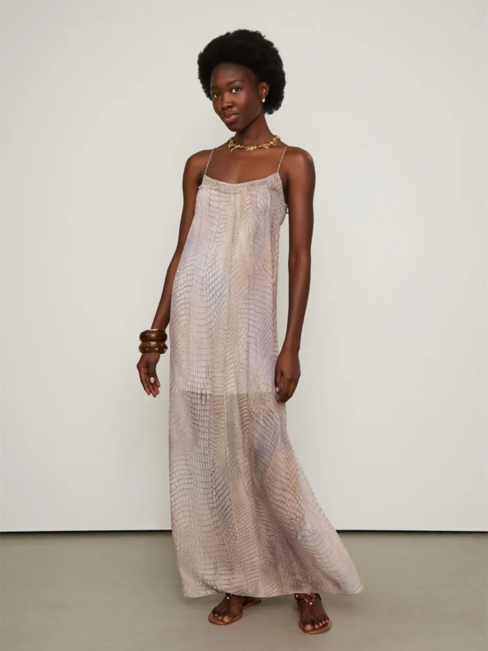 Vestido Longo Croco Selvagia