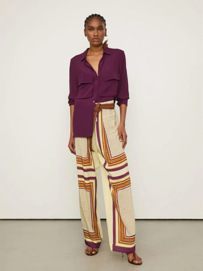 Calça Pantalona Estampada